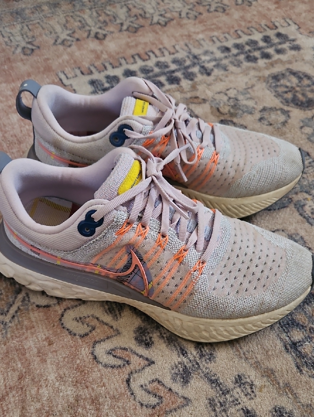 Nike Women's Running Shoes Size 11 - Pink and Gray